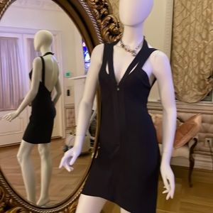 COPY - This sexy Herve Leger mini in dark blue in perfect condition  timeless c…